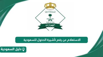 كيفية الاستعلام عن رقم تأشيرة الدخول للسعودية